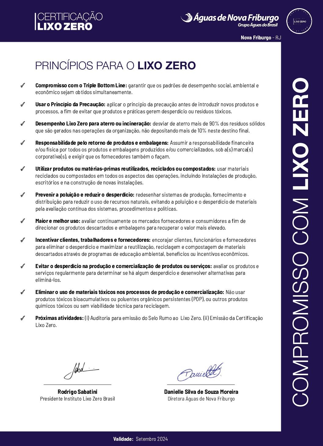 CompromissoLixoZero_Assinado_Águas de Nova Friburgo_RJ_Setembro_2023
